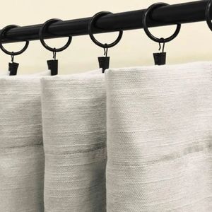 Home Depot, 30 Drapery Ring/Clips, 1 inch, Black, new, but opened packages.